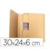 CAJA PARA EMBALAR Q-CONNECT LIBRO MEDIDAS 300X240X60 MM ESPESOR CAR...