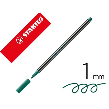 ROTULADOR STABILO ACUARELABLE PEN 68 METALICO VERDE 1 MM
