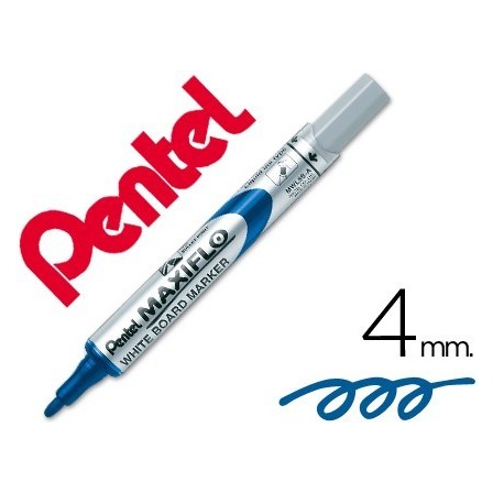 ROTULADOR MAXIFLO PENTEL PARA PIZARRA BLANCA COLOR AZUL