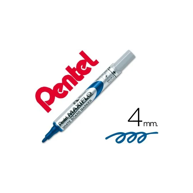 ROTULADOR MAXIFLO PENTEL PARA PIZARRA BLANCA COLOR AZUL