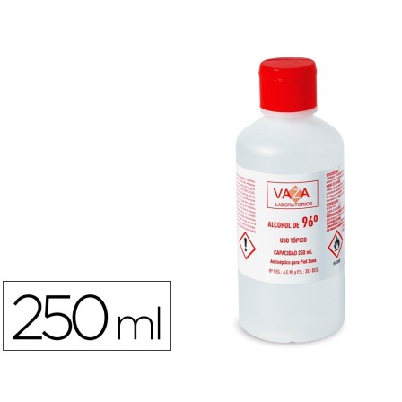 ALCOHOL ETILICO VAZA DE 96º BOTE DE 250 ML