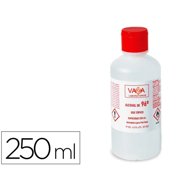 ALCOHOL ETILICO VAZA DE 96º BOTE DE 250 ML