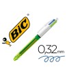 BOLIGRAFO BIC CUATRO COLORES AZUL / NEGRO / ROJO / AMARILLO FLUOR P...