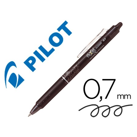 BOLIGRAFO PILOT FRIXION CLICKER BORRABLE 0,7 MM COLOR NEGRO
