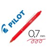 BOLIGRAFO PILOT FRIXION CLICKER BORRABLE 0,7 MM COLOR ROJO