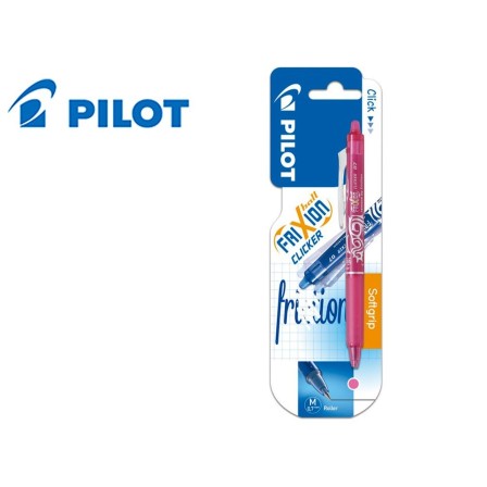 BOLIGRAFO PILOT FRIXION CLICKER BORRABLE 0,7 MM COLOR ROSA EN BLISTER