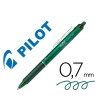 BOLIGRAFO PILOT FRIXION CLICKER BORRABLE 0,7 MM COLOR VERDE