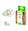 GOMILLAS ELASTICAS COLORES Q-CONNECT -CAJA DE 15 GR