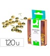 CHINCHETAS Q-CONNECT DORADAS -CAJA DE 120 UNIDADES