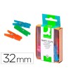 PINZA FANTASIA Q-CONNECT -32 MM -CAJA DE 10 UNIDADES -COLORES SURTIDOS