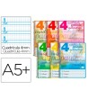 CUADERNO ESPIRAL LIDERPAPEL CUARTO PAUTAGUIA TAPA DURA 80H75 GR CUA...