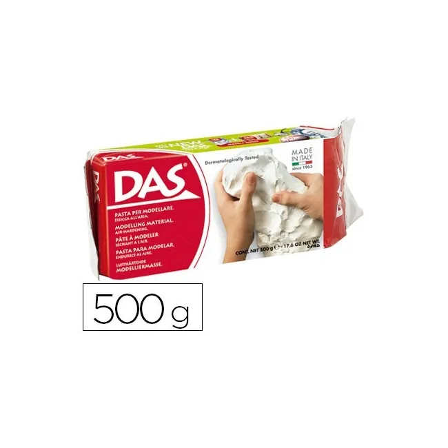 PASTA DAS BLANCA PARA MODELAR SECA SIN COCCION 500 GR