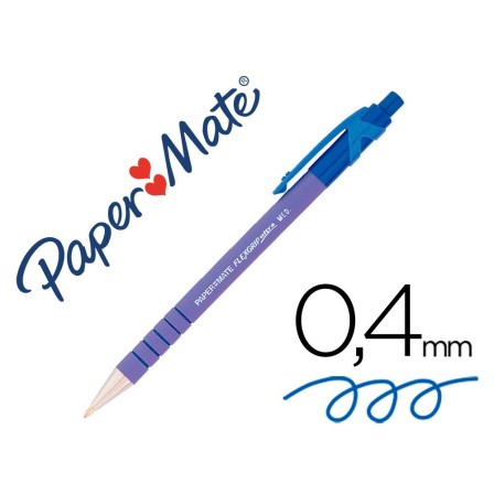 BOLIGRAFO FLEXGRIP PAPER MATE RETRACTIL AZUL