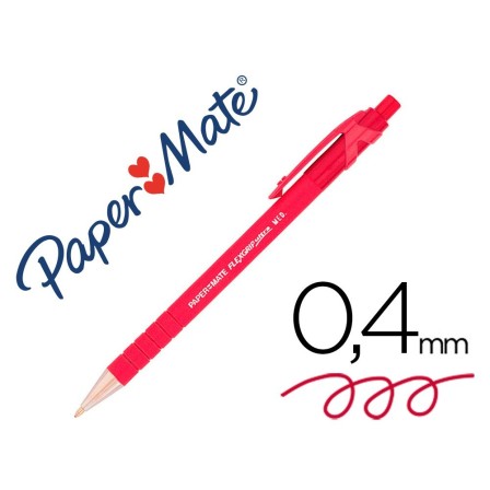 BOLIGRAFO FLEXGRIP PAPER MATE RETRACTIL ROJO