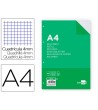 RECAMBIO LIDERPAPEL FOLIO 100 HOJAS 60G/M2CUADRO 4MM CON MARGEN 4 T...