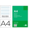 RECAMBIO LIDERPAPEL FOLIO 100 HOJAS 60G/M2PAUTA 4ª 3.5MM CON MARGEN...