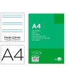 RECAMBIO LIDERPAPEL FOLIO 100 HOJAS 60G/M2PAUTA 5ª 2.5MM CON MARGEN...