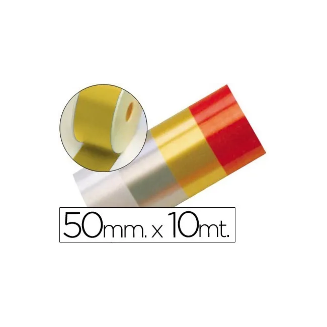 CINTA FANTASIA 10 MT X 50 MM ORO