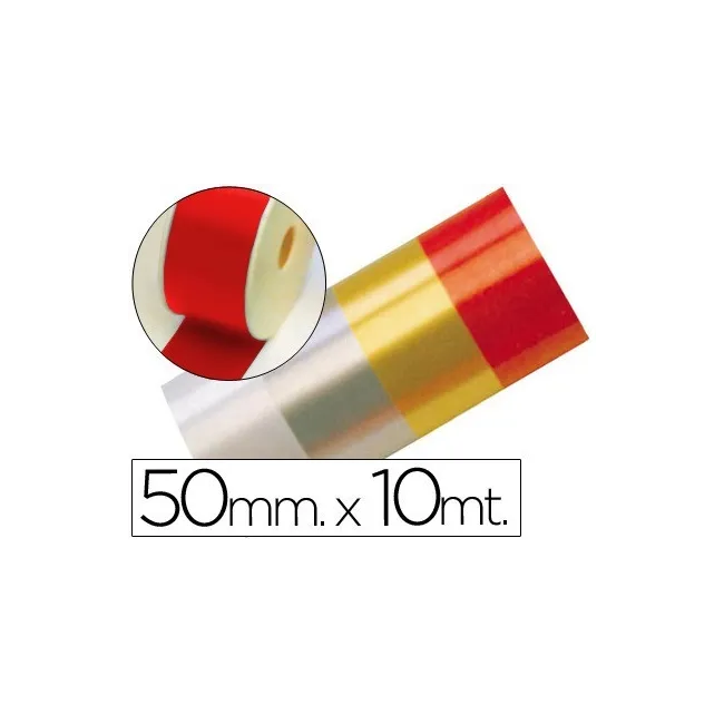 CINTA FANTASIA 10 MT X 50 MM ROJO