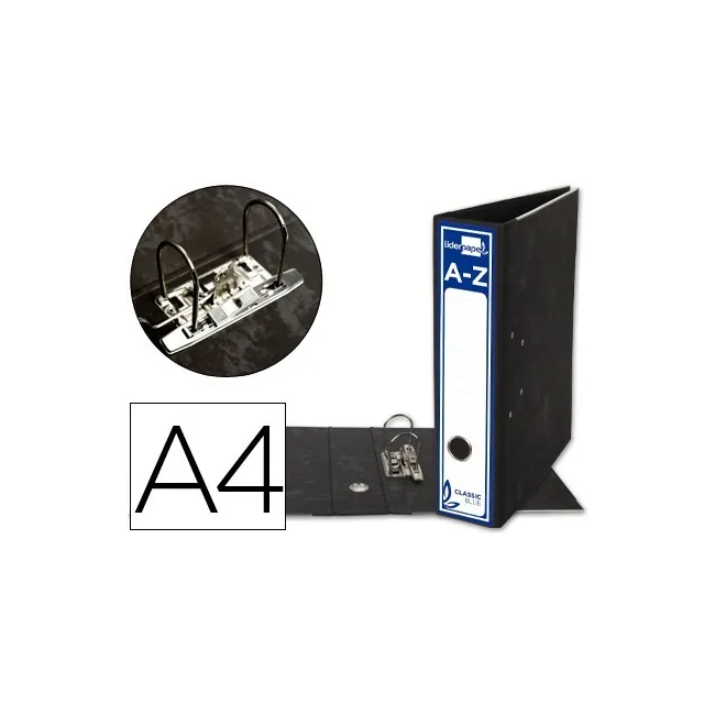 ARCHIVADOR DE PALANCA LIDERPAPEL A4 CLASSIC BLUE CARTON ENTRECOLADO...