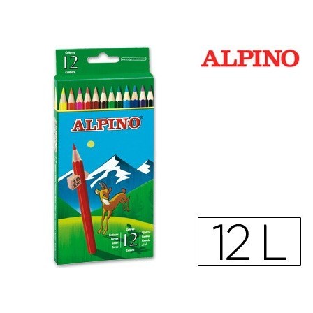 LAPICES DE COLORES ALPINO 654 C/ DE 12 COLORES LARGOS