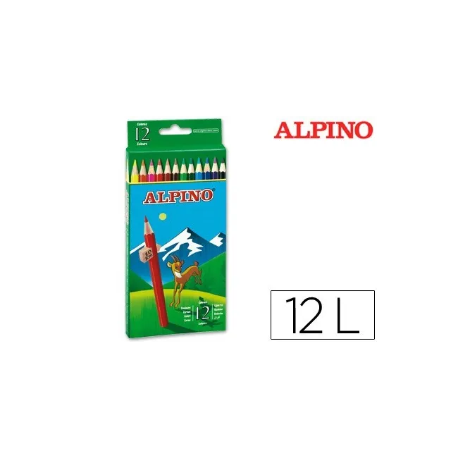 LAPICES DE COLORES ALPINO 654 C/ DE 12 COLORES LARGOS