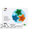BLOC TRABAJOS MANUALES LIDERPAPEL CARTULINA 240X315MM 10 HOJAS 5 CO...
