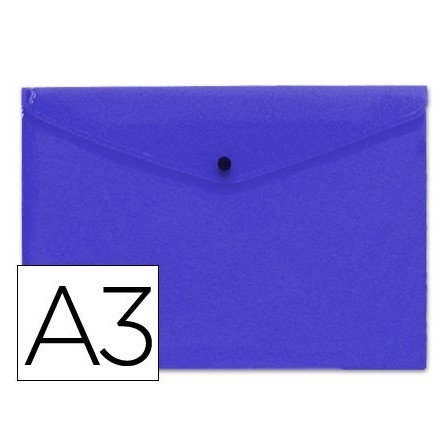 CARPETA LIDERPAPEL DOSSIER BROCHE 44242 POLIPROPILENO DIN A3 AZUL S...