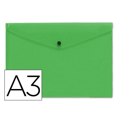 CARPETA LIDERPAPEL DOSSIER BROCHE 44243 POLIPROPILENO DIN A3 VERDE ...
