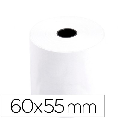 ROLLO SUMADORA TERMICO 60 MM ANCHO X 55 MM DIAMETRO