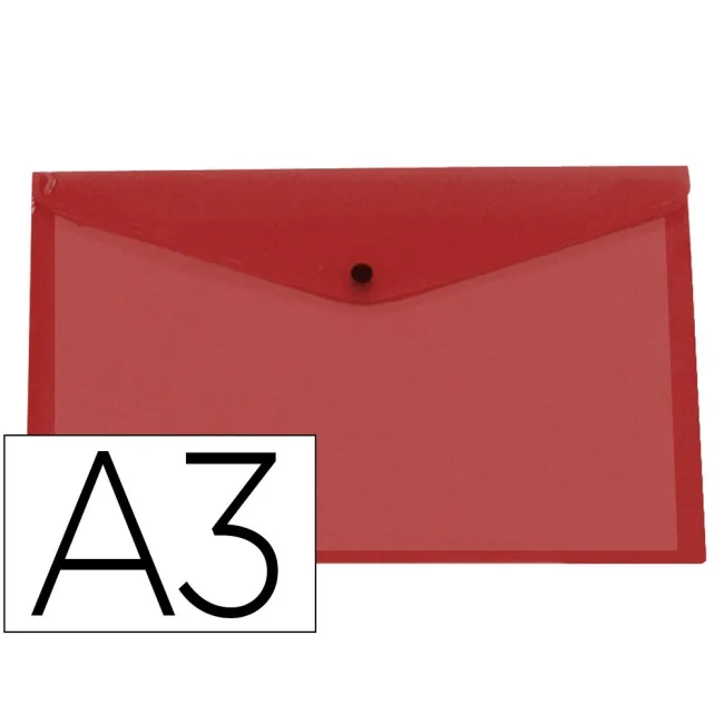 CARPETA LIDERPAPEL DOSSIER BROCHE 44243 POLIPROPILENO DIN A3 ROJO T...