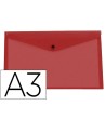 CARPETA LIDERPAPEL DOSSIER BROCHE 44243 POLIPROPILENO DIN A3 ROJO T...