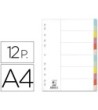 SEPARADOR Q-CONNECT CARTULINA JUEGO DE 12 SEPARADORES DIN A4-MULTIT...