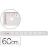 REGLA LIDERPAPEL 60 CM PLASTICO CRISTAL