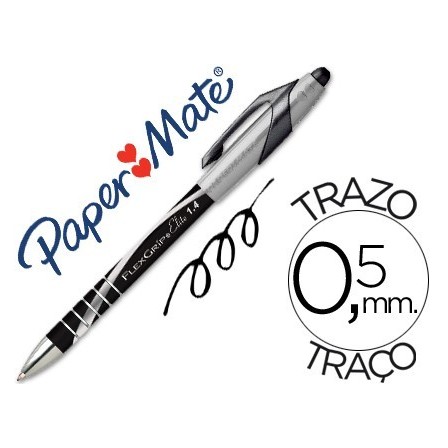 BOLIGRAFO FLEXGRIP ELITE PAPER MATE RETRACTIL NEGRO