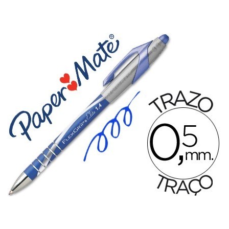 BOLIGRAFO FLEXGRIP ELITE PAPER MATE RETRACTIL AZUL