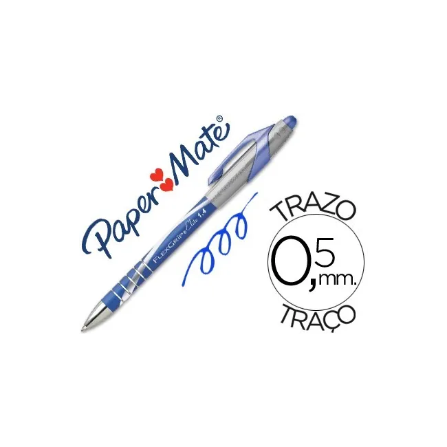 BOLIGRAFO FLEXGRIP ELITE PAPER MATE RETRACTIL AZUL
