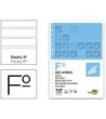 RECAMBIO LIDERPAPEL FOLIO 100 HOJAS 60G/M2 PAUTA 5ª 2.5MM CON MARGE...