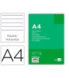 RECAMBIO LIDERPAPEL FOLIO 100 HOJAS 60G/M2HORIZONTAL CON MARGEN 4 T...