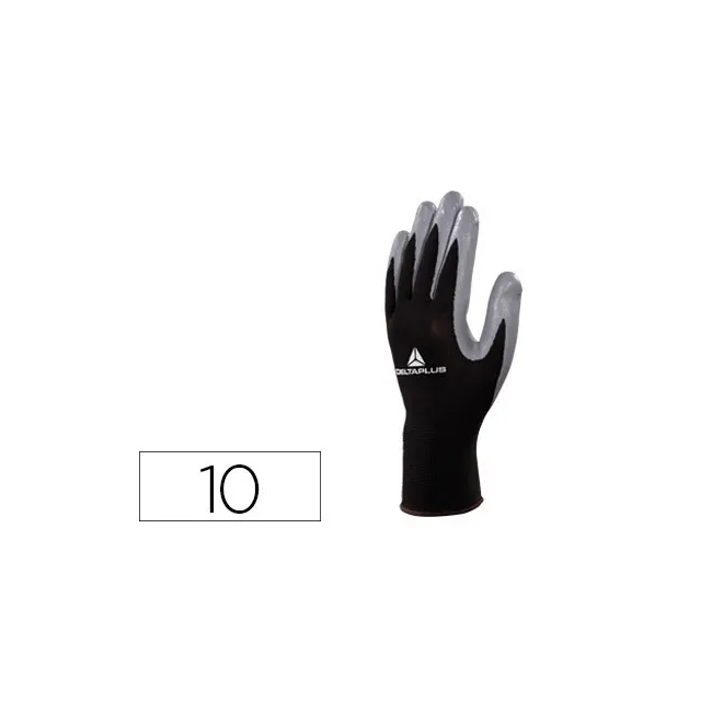 GUANTE DELTAPLUS DE PUNTO POLIESTER PALMA DE NITRILO ESPECIAL PARA ...