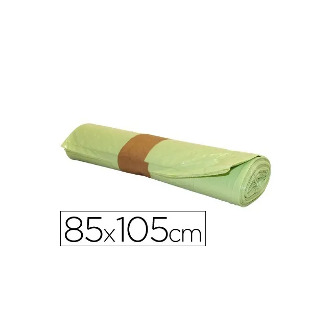 BOLSA BASURA INDUSTRIAL AMARILLA 85X105CM GALGA 110 ROLLO DE 10 UNI...