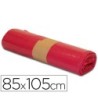BOLSA BASURA INDUSTRIAL ROJA 85X105CM GALGA 110 ROLLO DE 10 UNIDADES