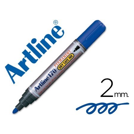 ROTULADOR ARTLINE MARCADOR PERMANENTE 170 AZUL -PUNTA REDONDA 2MM -...
