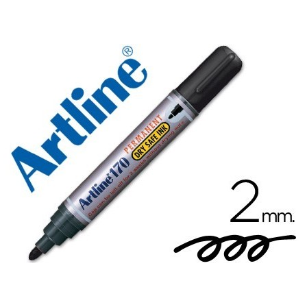 ROTULADOR ARTLINE MARCADOR PERMANENTE 170 NEGRO -PUNTA REDONDA 2 MM...