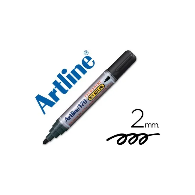 ROTULADOR ARTLINE MARCADOR PERMANENTE 170 NEGRO -PUNTA REDONDA 2 MM...