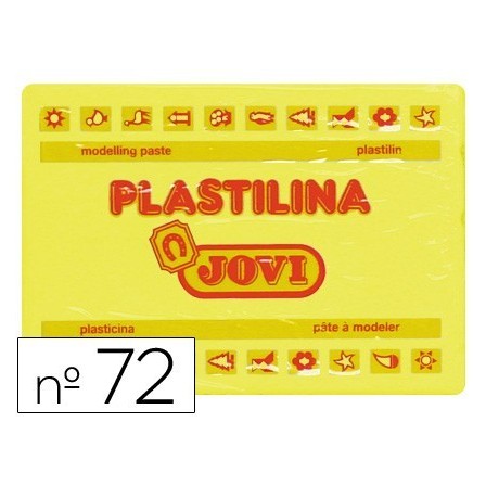 PLASTILINA JOVI 72 AMARILLO CLARO -UNIDAD -TAMAÑO GRANDE