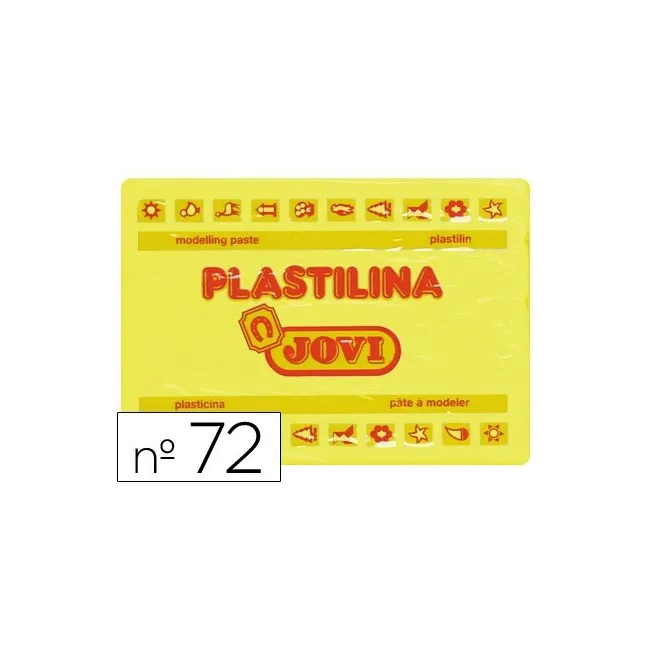 PLASTILINA JOVI 72 AMARILLO CLARO -UNIDAD -TAMAÑO GRANDE