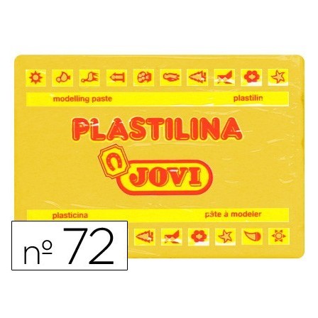 PLASTILINA JOVI 72 AMARILLO OSCURO -UNIDAD -TAMAÑO GRANDE