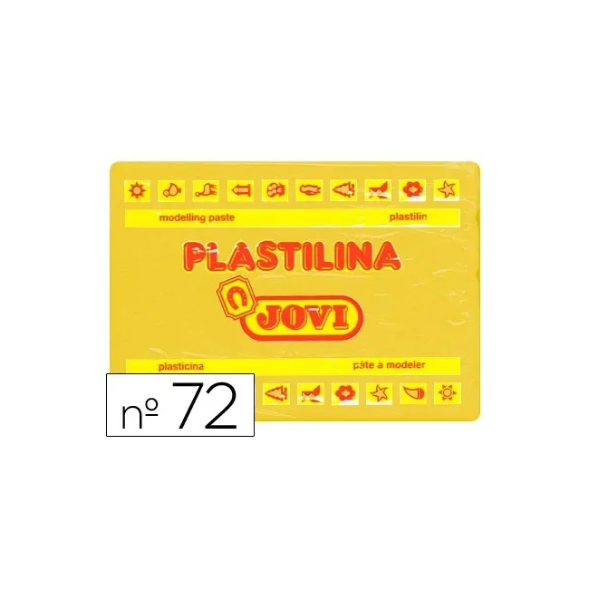 PLASTILINA JOVI 72 AMARILLO OSCURO -UNIDAD -TAMAÑO GRANDE