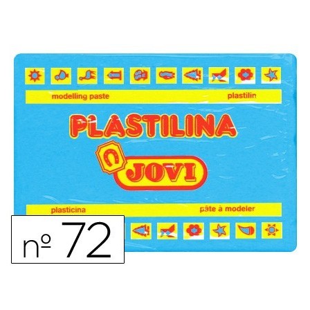 PLASTILINA JOVI 72 AZUL CLARO -UNIDAD -TAMAÑO GRANDE